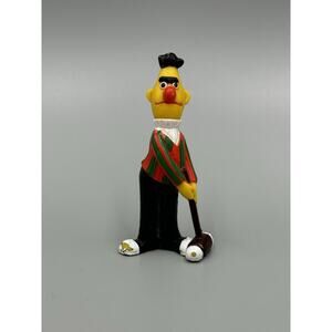 Vintage BERT Playing Croquet PVC Figure Sesame Street TARA TOY Muppets 3” READ